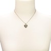 Alpenflüstern DHK265 Women's Costume Necklace Rhinestone Heart Deer Antique Silver