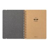 DESIGNPHIL 15223006 Midori Ring Notebook, Grain, B6 Deformation, Dark Brown