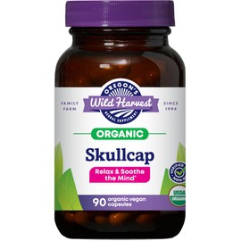 Oregon's Wild Harvest Oregon's Wild Harvest Organic Skullcap Vegan Capsules | Traditional Herbal Supplement, 90 Count