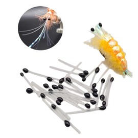 50 Pcs Crab and Shrimp Eyes Fly Tying Materials Crab Eyes Shrimp Eyes Fly Tying Eyes for Tying Saltwater and Pike Fishing Flies