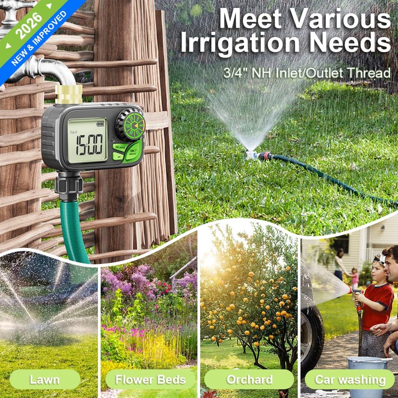 Sprinkler Timer, Digital Water Hose Timer Irrigation Controller