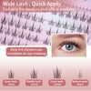 Individual Eyelash Extensions, 132 Clusters, Lash Clusters, Eyelashes, D-Curl, DIY
