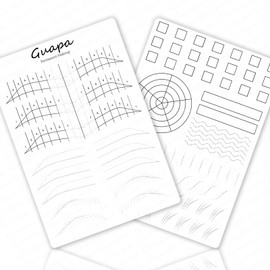 3 PCS Double Side Use Microblading Practice Skin Permanent Makeup Brows Practice Latex for outline and shading techniques (White-3PCS)