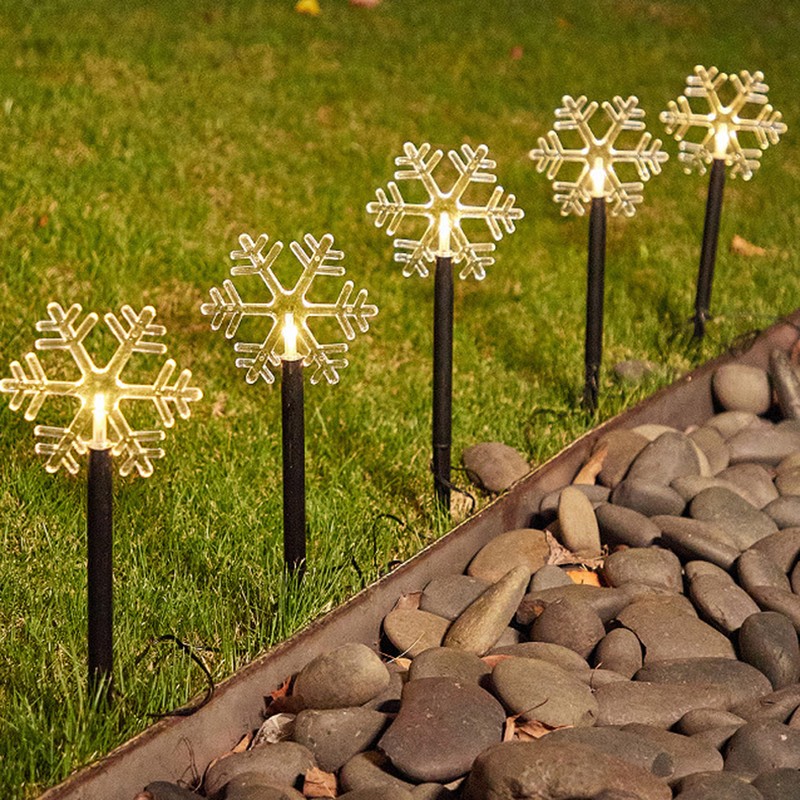 Solar Christmas Star Lights Outdoor Energy Saving Waterproof Solar Powered