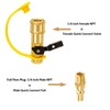 1/4" RV Propane Quick Connect Adapter for Propane Hose, Quick