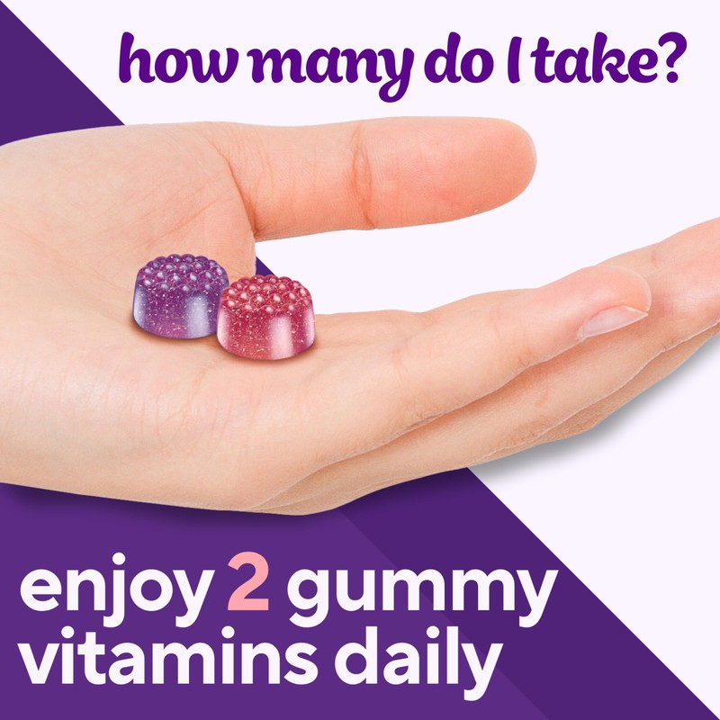 Vitafusion Womens Multivitamin Gummies, Berry Flavored Daily Vitamins for Women