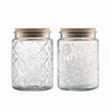 ANSQU Vintage Glass Jars Set Canister Airtight Storage Jar Container