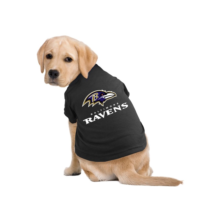 Little Earth 320171-RAVN-L: Baltimore Ravens Pet T-Shirt