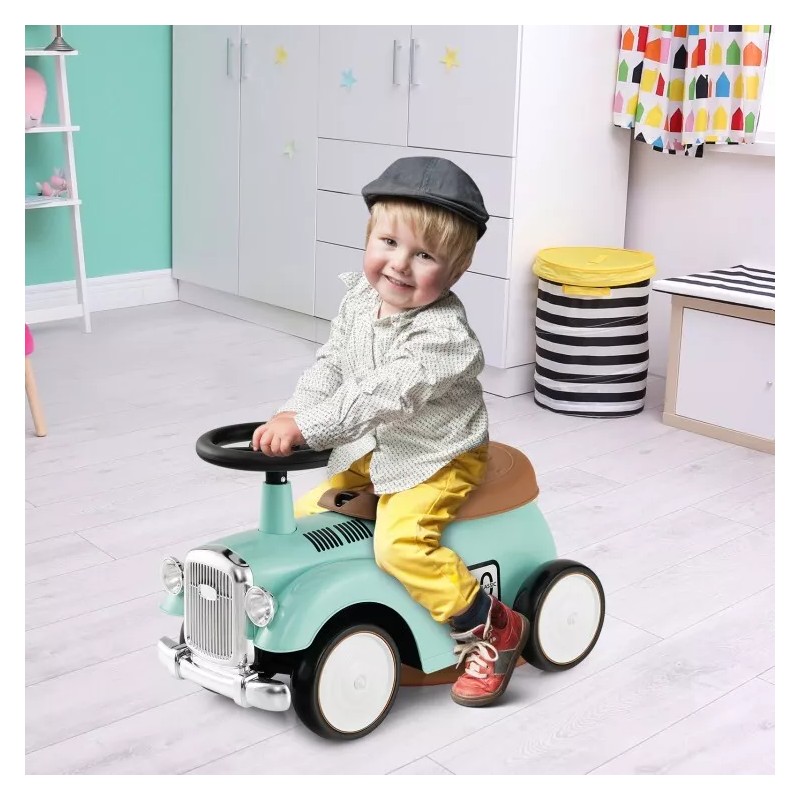 Costway Kids Sit to Stand Vehicle W/ Working Steering Wheel