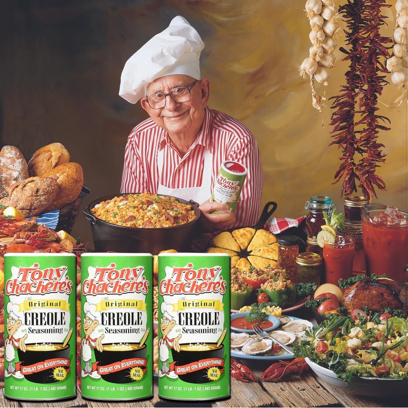 Tony Chachere Seasoning Blends, Original Creole, 17 Ounce, Pack of