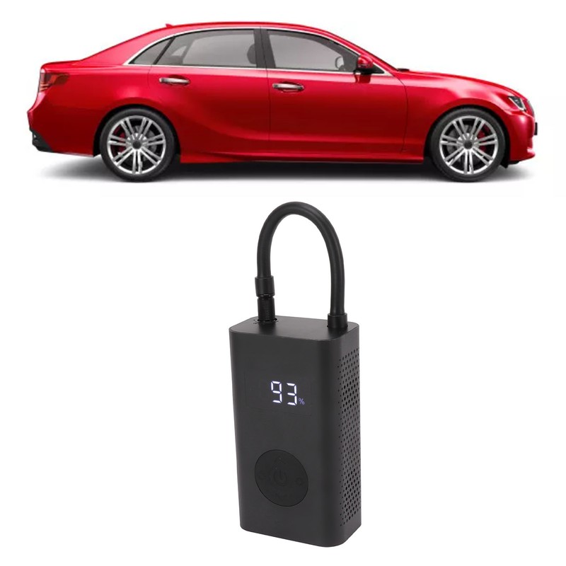Tire Inflator Electric Cordless Tire Inflatable Pump Digital Display Bike