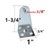 Hold Down Brackets 4pcs Metal Blind Brackets Bottom Rail Holder