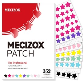 Hydrocolloid Patches for Face - 352 Count, 8 Colors, 5 Sizes | Cute Facial Stickers, Skin Care Spot Covers, Absorbing Hydrocolloid Face Patches