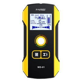 Premium Wall Scanner Stud Finder, Electronic Wall Stud Detector for Wood, Metal Studs, AC Wires, Joists, Pipes, Wire and Water Pipe Stud Finder, Visible Positioning Hole for Accurate Center Detection