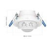 Orno CR-243 Ceiling Motion Sensor Indoor 360 Degrees, Range 6