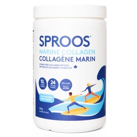 SPROOS SPROOS - Marine Collagen - Beverage Powder - Hydrolised Collagen Peptides - Healthy Hair, Skin & Nails - Unflavoured (No Fishy Taste) - 24-Day Supply - 240 g