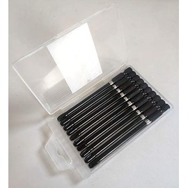 Bits Type PH PZ T10 - T40 L 25 50 100 mm Pack of 10 or 25 Assorted S2 Quality Magnetic Matt Black (TORX 15, L = 100 mm Pack of 10)