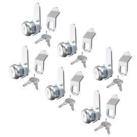 6 Pcs Tool Box Lock, RV Cam Lock 5/8" Keyed Alike, Cabinet Locks with Keys Secure File Cabinet and Drawer, Truck Toolbox Locks, Zinc Alloy