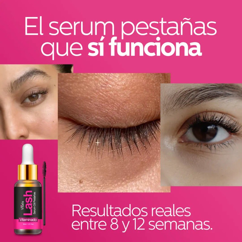 Vitalis Suero Para Crecimiento De Pestañas 100% Natural Lash