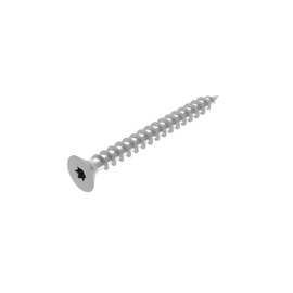 SECCARO Chipboard Screws 6 x 60 mm Galvanised Steel Fully Threaded Wood Screw TX/Hexalobular Pack of 100