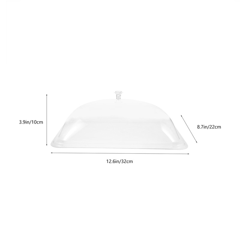 LABRIMP - Cubierta transparente para alimentos, para bebidas, polvo, cúpula