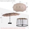 Tiimmgaal 15FT Mosquito Netting for Patio Umbrella Double Sided Patio