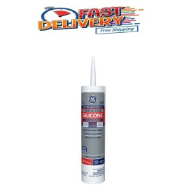 GE 10.1 oz. White Silicone Bath Tub and Tile Caulk (1-Pack)