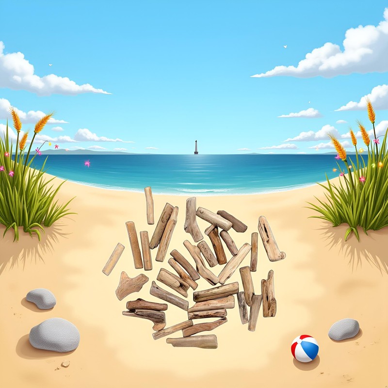 20 pezzi di legno naturale Driftwood pezzi ramoscelli decorazione spiaggia