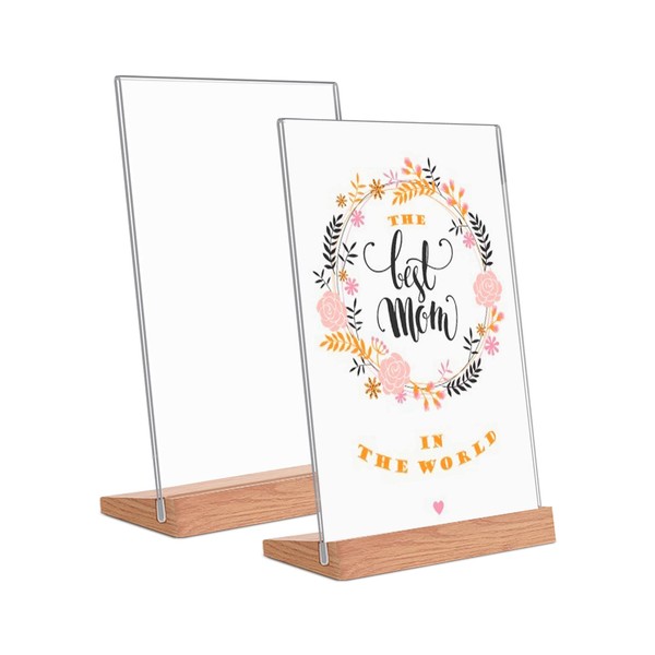 Andchi Table Stand, Pack of 2, Acrylic Table Display Stand,