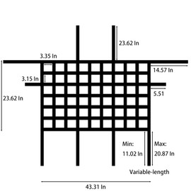 Motipudy Car Front Rear Partition Barrier Net Replacement for Wrangler JK JL Unlimited 2007-2023 Gladiator JT Truck 2 Door 4 Door Pet Safe Drive (Black)