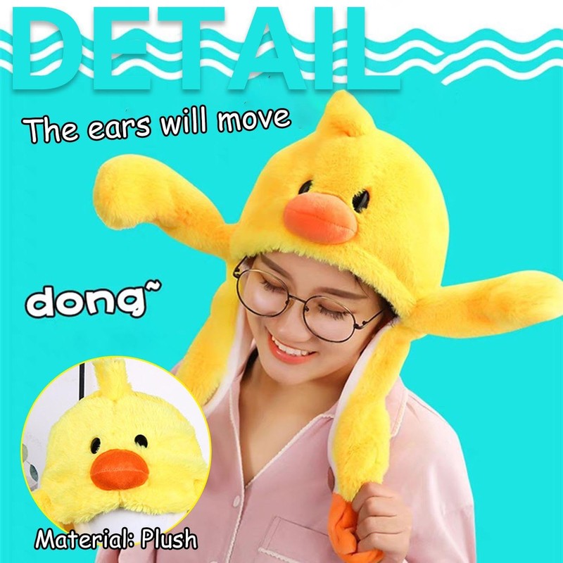 TVSVKWE 1 Piece Cartoon Duck Hat, Creative Design Hat, Plush