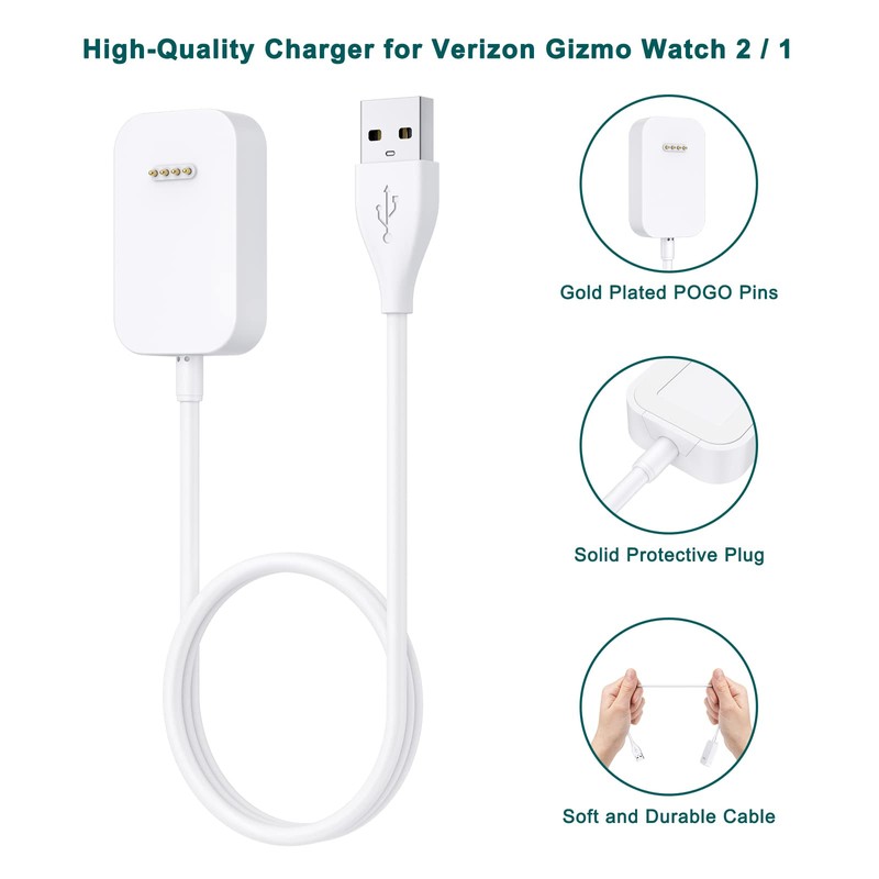 Amzpas Charger for Verizon Gizmo Watch 3 2 1, Replacement