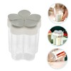 CIYODO Portable Spice Containers 2-piece Seasoning Jar Set Spice Dispenser