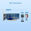 10Gtek 4-Port PCIe 3.0 to NVMe (4) M.2 Converter Adapter
