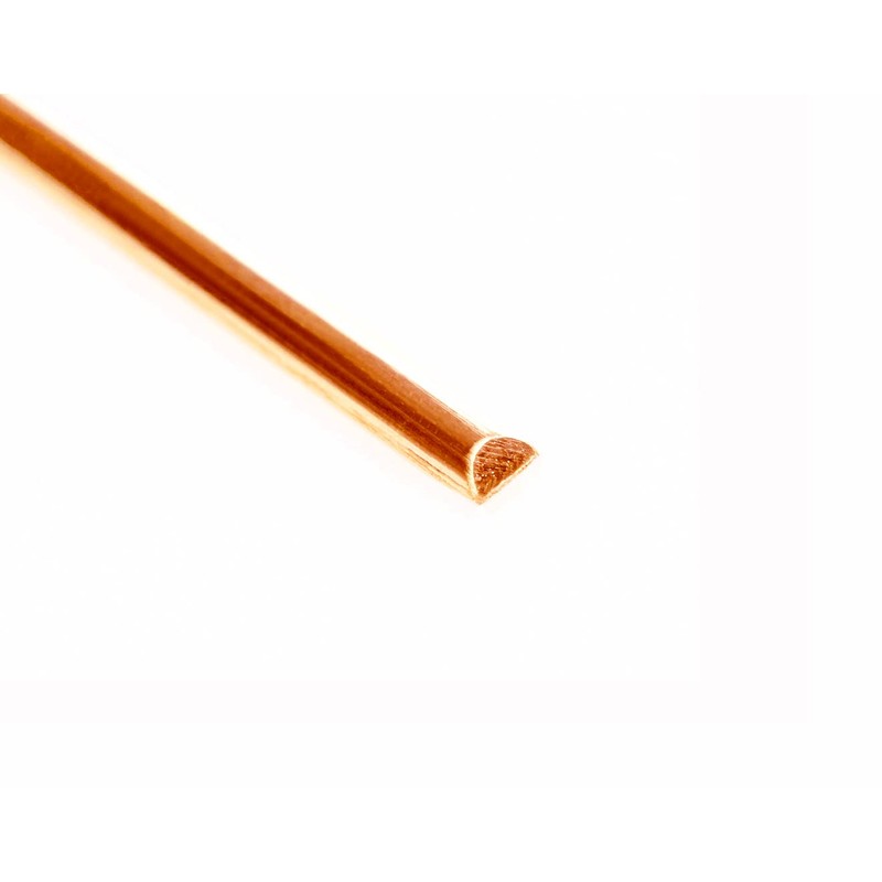 Craft Wire 24 Gauge, 99.9% Pure Copper Wire, Half Round,