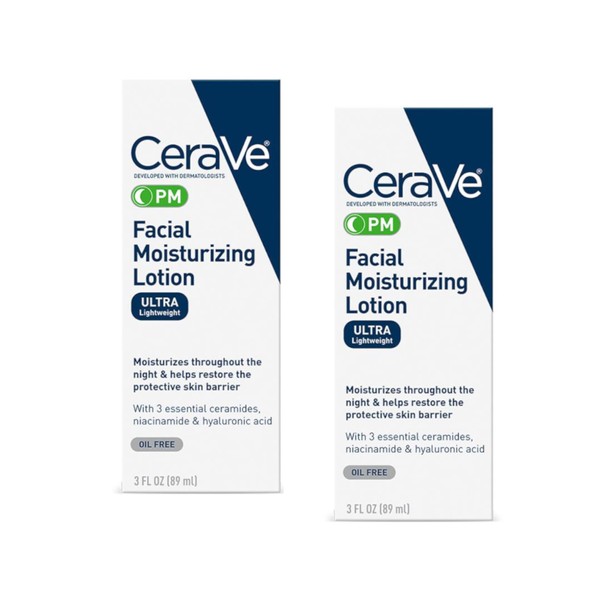 Cerave Facial Moisturizing Lotion PM 3 Oz (2 Pack)