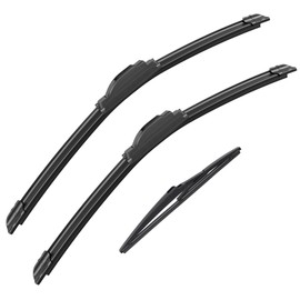 Gavimnal® 26"+16"+10" Silicone Wiper Blades Replacement For Toyota Rav4 2013-2018,All-Season Front Rear Windshield Wiper Blades(Set of 3)