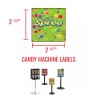 Unbranded (16) CANDY VENDING MACHINE STICKERS LABELS - MEGA VARIETY