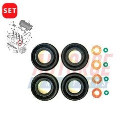 Fuel Injector Seal Washer O-Ring Set For LAND ROVER Defender LR037698,1233683, 1233684, 1233685, 1314368, 1335799 - AUTORCE