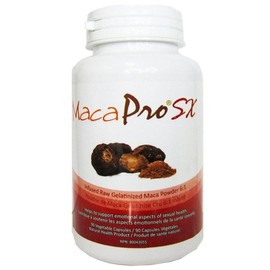 Uhtco MacaPro SX, Infused Raw Gelatinized Maca Powder 6:1, 90 Capsules