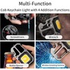 Cob Keychain Work Rechargeable Flashlight 6 Modes,4 in1 Screwdrivers 7in1