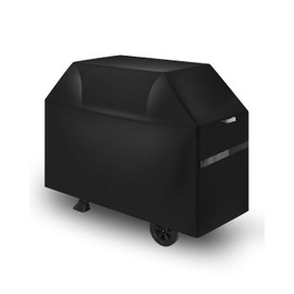 VEVOR Grill Cover, 48 inch BBQ Covers for Outdoor Grills, Waterproof, Fade Resistant, Weather Resistant Heavy Duty 600D Polyester, Easy On/Off, with Hook-and-Loop Straps, Black