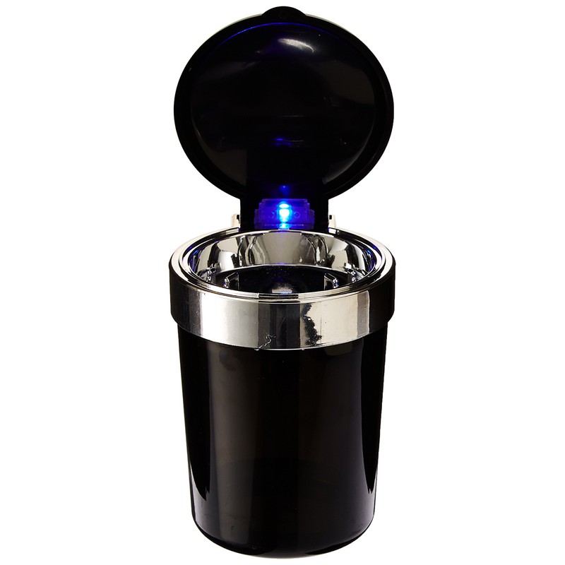 RoadPro RPVE-649LA Self-Extinguishing Ashtray with Blue LED Light