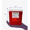 Oakridge Products 2.2 Quart Size Needle Disposal Container | Personal