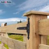 KOTARBAU® Cross Hinge Black 200 mm Shutter Hinge Black Band