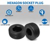LifCratms 1" Male NPT Plugs, Carbon Steel Pipe Fitting, Countersunk