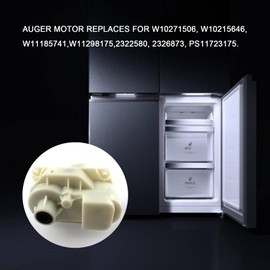FORLETOR W10822606 Auger Motor Fit for 2322580 2326873 PS11723175 W10215646 W11185741 W11298175 Ice Bucket Auger Fridge Ice Crusher Motor(White)