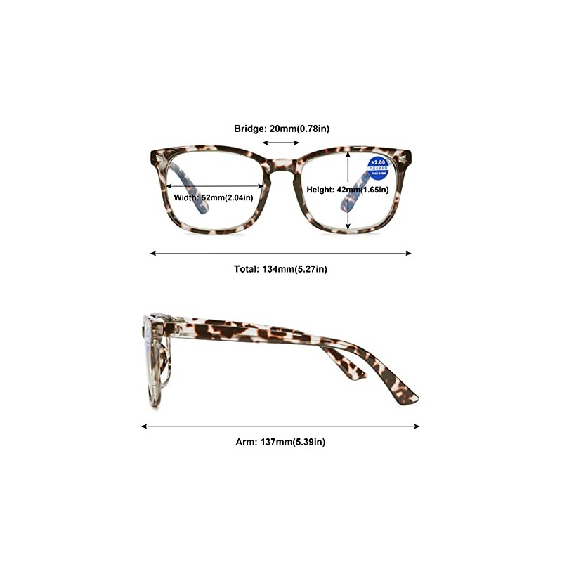 MAGIMODAC Blaulichtfilter Lesebrille gro√ü Damen Herren Computerbrille Lesebrillen Sehhilfe Brille