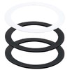 GAONA GA-PB098 Washer for Sink Trap SS Black 5.5 x 5.9 x Height 0.2 inches (14 x 15 x 0.5 cm)