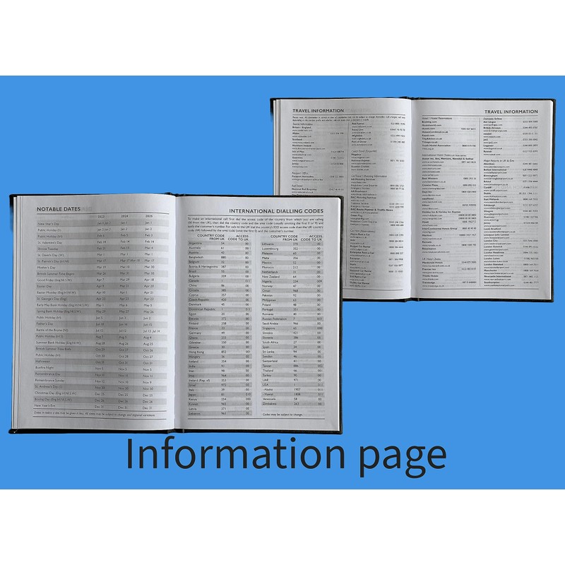 A5 Academic Diary 2025-2026 Week to View Hardback Case Bound